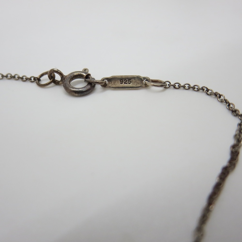 Tiffany and Co. Sterling silver Atlas ring size 6, and matching atlas necklace - Picture 9 of 12